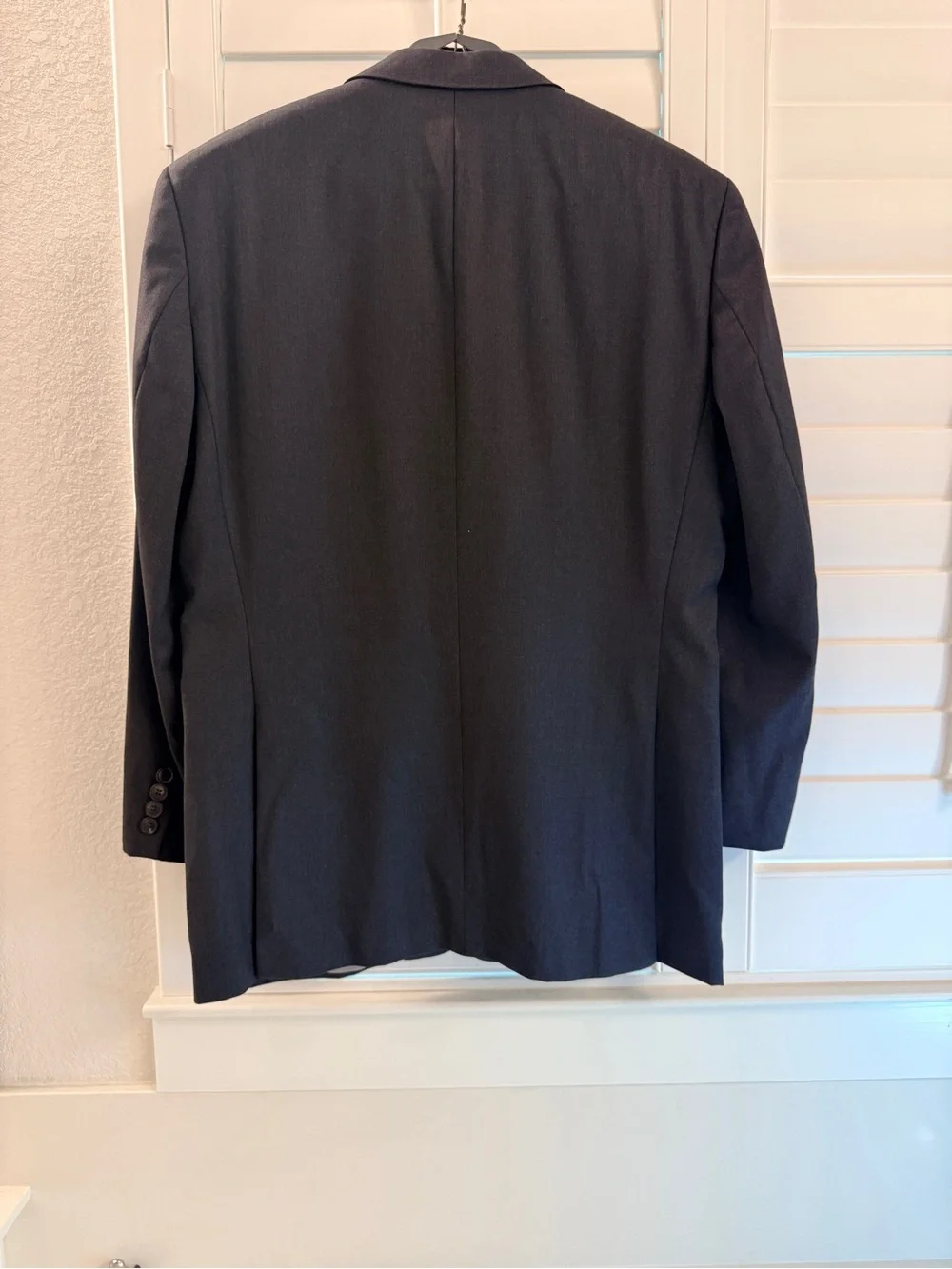 Hugo Boss Pasolini Movie US Blazer Mens 40R Charcoal Gray Super 100 Wool Jacket